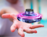 Mini Fingertip Gyro Interactive Decompression Toy Drone LED UFO Type Flying Helicopter Spinner Toy Kids - Kong Shop Official